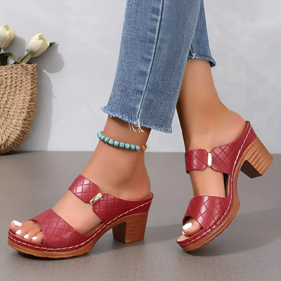 Stella -  Stylish Comfort Block Heel Sandals